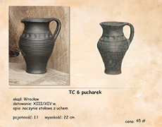 TC 6 pucharek wroclaw ceramika sredniowieczna